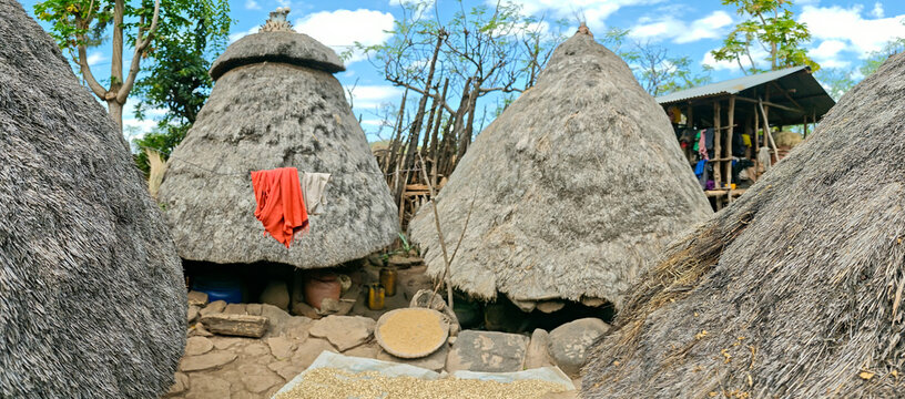 View at the village of Konso in Ethiopia