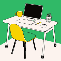 パソコンのある風景