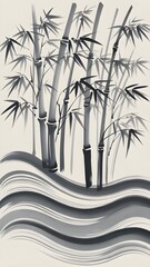 Lao Bamboo pattern Seamless , wall art