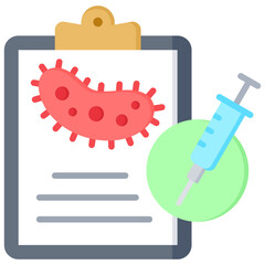 Illustration elements of Virology