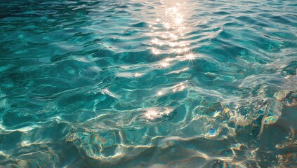 Sparkling turquoise water surface