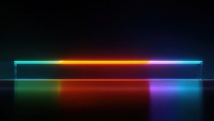 Neon light bar, vibrant colors
