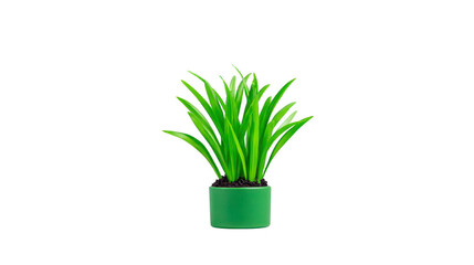 Green potted plant indoor houseplant vibrant leaves minimalist style isolated on transparency background modern home decor fresh natural calming decorative accent
