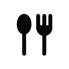 cutlery, fork, spoon, utensil, dining, kitchen, silhouette, simple, minimal, tableware, meal, food,