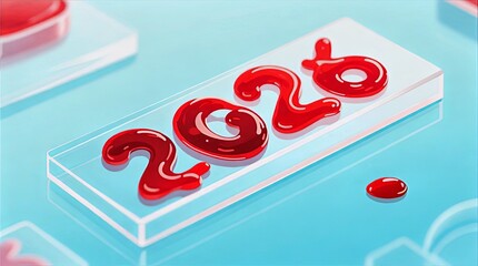 2026 Blood Drop Science Concept