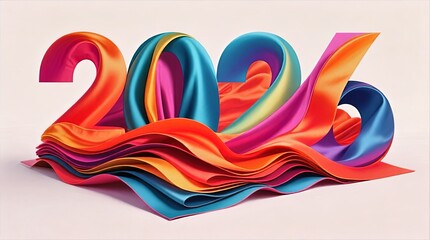 2026 Silk Ribbon Typography Concept