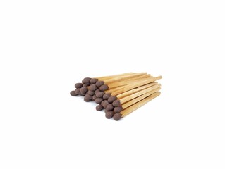 Stick matches isolated on white background 