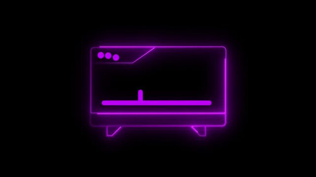 Video monetizing concept 4k animation with a laptop on the screen and floating infographics