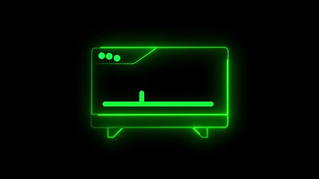 Video monetizing concept 4k animation with a laptop on the screen and floating infographics