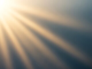 Sunlight streaming through blinds