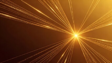 Abstract luxury golden light rays and shining flare beams, bright sun illumination with warm celebratory atmosphere, sleek elegant texture background for digital creative energy themes.