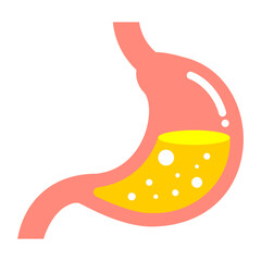 シンプルな胃袋のイラスト 臓器 ヘルスケア ベクター