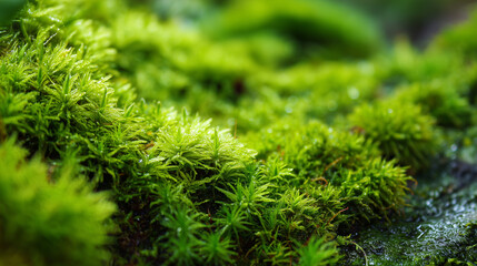 Close-Up of Fresh Green Moss