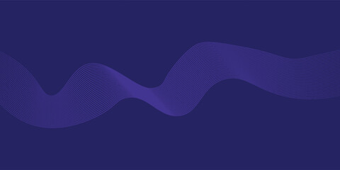 Latar belakang presentasi abstrak kurva gelombang. Latar belakang. Dekorasi abstrak, gradien halftone, Latar belakang biru tua