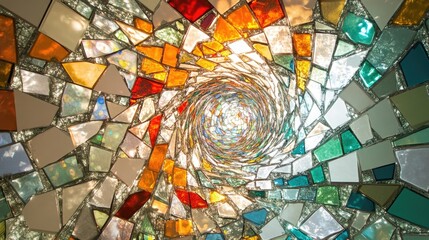 Data Kaleidoscope. Shifting Perspectives on Information, kaleidoscope where turning the cylinder reveals different patterns and shapes made of data.