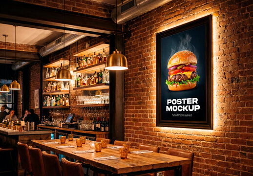 Bar Poster Mockup