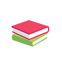 book stack of books back to school study literature studying emoji symbol sign icon vector illustration isolated flat
