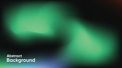 Abstract blurred background with glowing green light shapes on a dark gradient. Ideal for modern presentations, digital visuals, websites, banners, wallpapers, and atmospheric background designs.