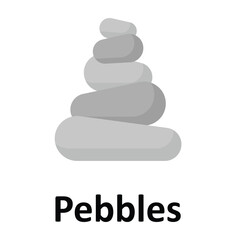 Pebbles Vector icon which can easily modify or edit