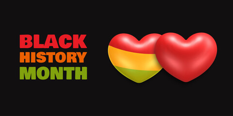 Black History Month Heart Embrace