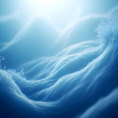 Submerged branches sway gently in clear blue ocean water with sunlight filtering from above. isolated on white background