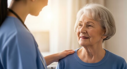 Caring for senior citizen with compassion and support