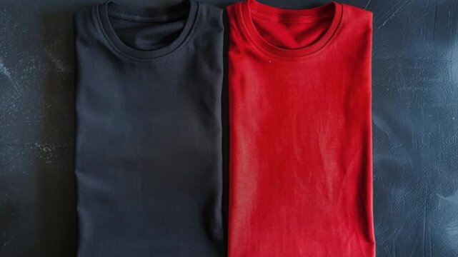 Video Two people wearing red and black shirts sit side by side
