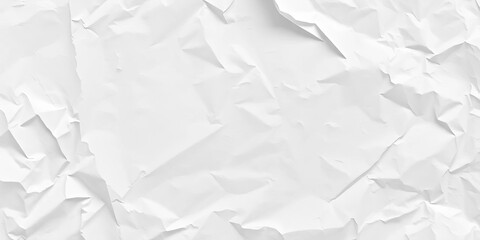 Obraz premium Soft, crinkled white tissue paper texture, subtle shadows, tissue, clean