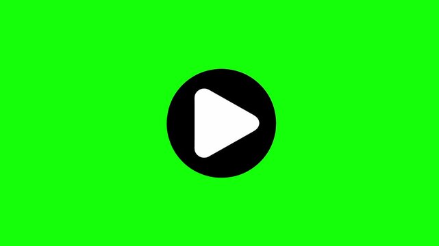 Green screen animation of a moving pause icon. The pause button is great for videos and web apps.