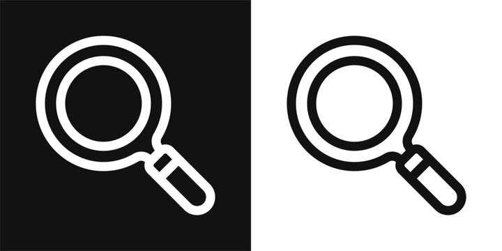 Search Simple and clear vector icon illustrating an essential idea or function