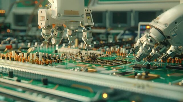 Video High-quality of a computer motherboard's internal components, suitable for tech-related projects or educational materials