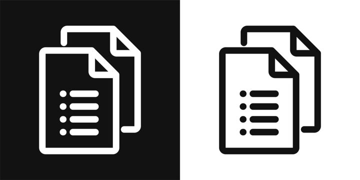 Document Simple and clear vector icon illustrating an essential idea or function