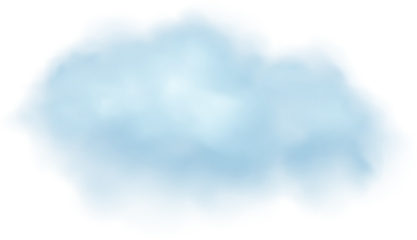 Realistic Cloud, Smoke or Fog. Fluffy Cloudscape. Color Overlay Transparent Cloud.