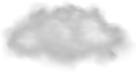 Realistic Cloud, Smoke or Fog. Fluffy Cloudscape. Color Overlay Transparent Cloud.