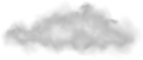 Realistic Cloud, Smoke or Fog. Fluffy Cloudscape. Color Overlay Transparent Cloud.