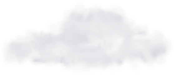 Realistic Cloud, Smoke or Fog. Fluffy Cloudscape. Color Overlay Transparent Cloud.