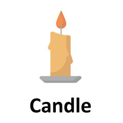 Candle Vector icon which can easily modify or edit