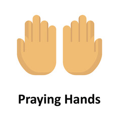 Praying Hands Vector icon which can easily modify or edit