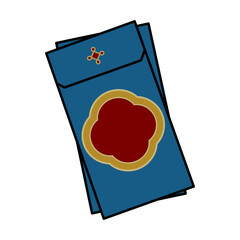 Blue Lunar New Year Envelopes Stack