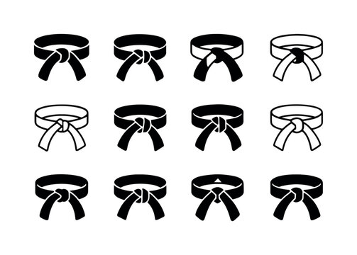 Body Combat Logos. body combat. Icon set. Set Logo of body comba