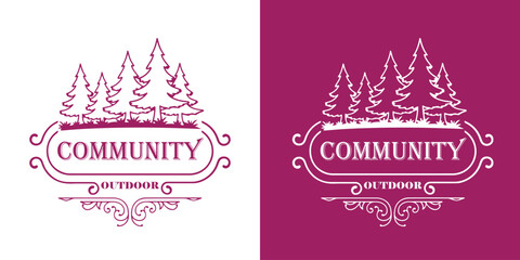 Modern Outdoor Logo Design Nature Adventure Brand Logo