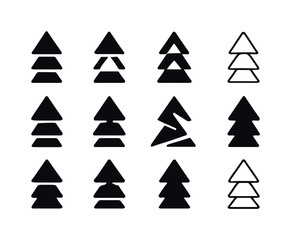 Obraz premium Displacement Logo Variations. displacement. Icon set. Set Logo o