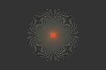 Dotted spiral vortex royalty free vector