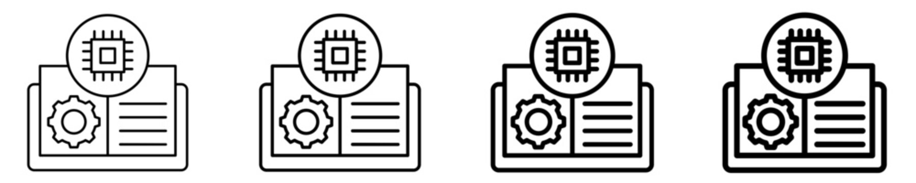 Technology Icon Set Different Style Collection