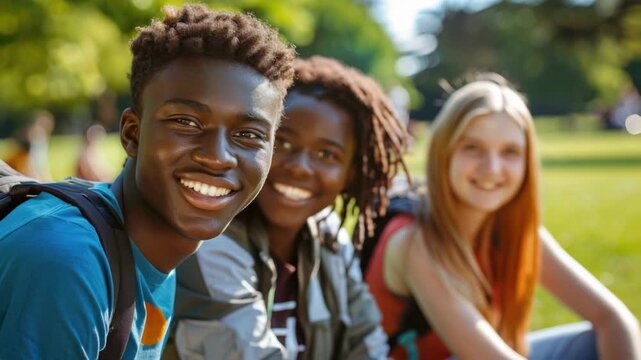 Video A group of friends or family members seated in a row, possibly at a table or on a couch