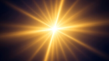 Fototapeta premium Bright light explosion with radiant beams