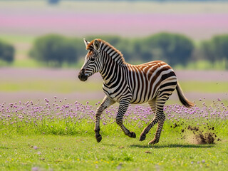 zebra in the wild
