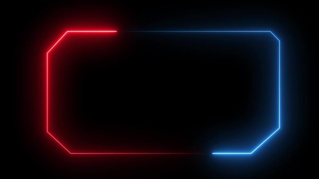 HUD, UI, GUI futuristic user interface screen animation. High tech screen for video game. Abstract Loop futuristic background. glowing technology sci fi frame