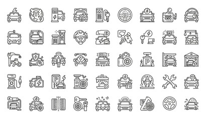 Business web icons set collection illustration design pattern with people symbol sign vector arrows for internet computer travel