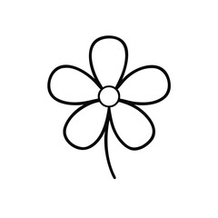 flower, bloom, petal, single, plant, nature, line, minimal, vector, elegance, simple, beauty